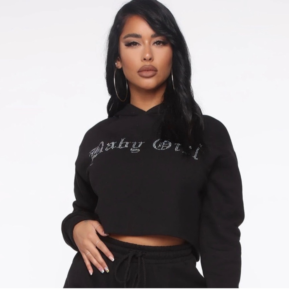 Cropped hoodie